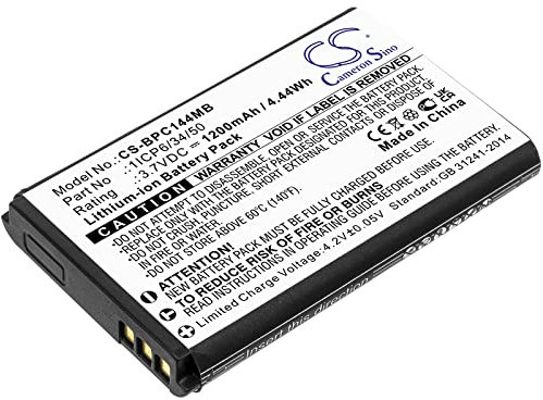 TCTK Akku 1200mAh Kompatibel mit [Babymoov] Touch Screen A014407, Yoo-Feel Ersetzt 1ICP6/34/50 FBA