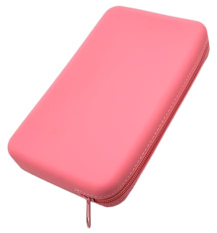 WATIIFUFU Borsa Trucco in Silicone Rosa Portatile Organizer Compatto Da Viaggio Per Pennelli e Cosmetici Astuccio Pratico e Resistente Per Donna