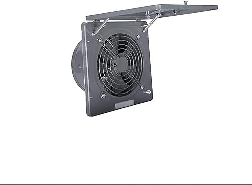 JDSHFEN Extractor de ventilación, extractor de cocina, extractor de cocina, extractor de cocina, ventilador de pared de metal abatible de 10 pulgadas, potente escape de ventana de alta velocidad,