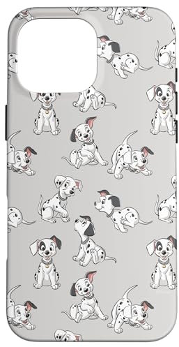 iPhone 16 Pro Max Disney Classic 101 Dalmatians Puppies Soft Grey Case