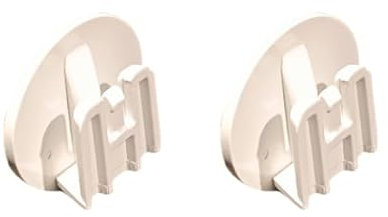 WCS-SHOP Clip adesiva supporto nuovo modello Telepedaggio slim - 2 pezzi (Bianco)