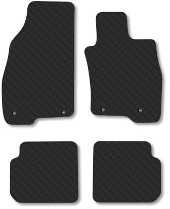 Alfa Romeo Mito (2008-2018) 5mm Rubber Car Mats | Heavy Duty Rubber Tailored Fit Floor Mats Full Coverage Durable Waterproof Accessories Easy Clean Anti Slip Made in the UK