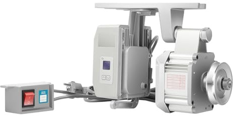 Qussse Nähmaschinenmotor, 550W 220V Industrie Nähmaschine Brushless Motor mit 1.9m Netzkabel, Energiesparende Stumm, Servo Motor für Industrienähmaschinen