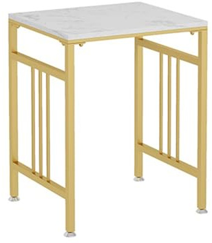 LICONG-2020 Kehrroboter-Aufbewahrungsschrank Universal Sweeper Lagerschrank Sofa Ecktisch Regal Skandinavisches Wohnzimmer Beistelltisch Regal Kehrroboter-Organizer(Gold,51x45x60cm)