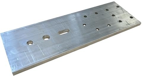 Montageanker Alu 6060 8x80x230mm 1 Stück - für Aluminiumfenster & -türen – Robuste Fensterkrallen Aluminium – Universal Montageplatten für Aluminiumprofile