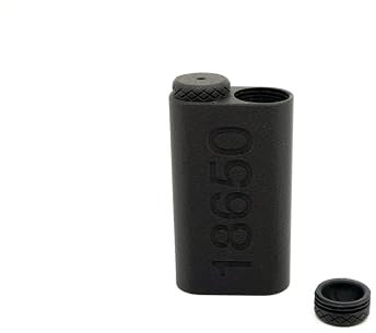 Contenitore Protettivo Doppio per Batterie 18650 – Custodia Rigida con Tappi a Vite, Resistente e Compatta – Batterie Non Incluse