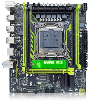 X99-8D4 Motherboard Kit with LGA2011-3 Xeon E5 2630 V4 CPU, DDR4 16GB (1 * 16GB) 2133MHz Memory, NVME M.2(Motherboard+CPU+RAM)