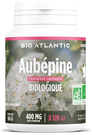 Aubépine Bio - Crataegus laevigata - 400 mg - 120 Comprimés