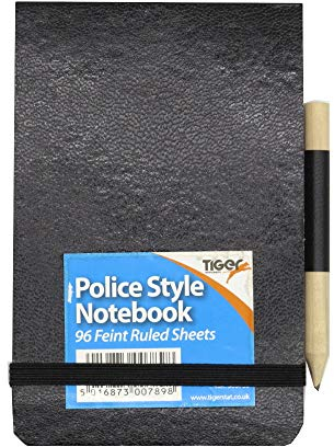Polizei Stil elastischen Notebook-Pad mit Bleistift(police style elastic notebook pad with pencil)