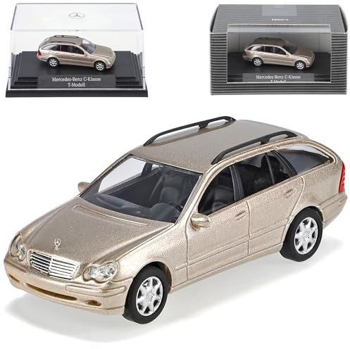 Busch Mercedes-Benz C-Klasse W203 T-Modell Kombi Beige 2000-2007 H0 1/87 Modell Auto