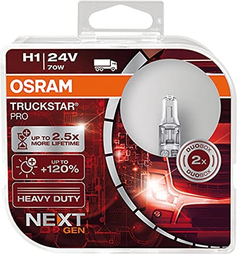 Osram TRUCKSTAR Pro H1, Frontscheinwerfer, 64155TSP-HCB, 24V, Duobox, Duo Box, andere, silber