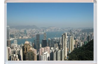 Hong Kong - Jumbo Fridge Magnet
