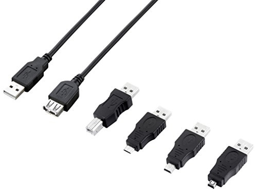 Ross USB51CK12-RO 5-in-1 USB Cable Kit, Black