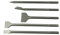 Weischer® - SDS Max Meißel Set | Kanal Spitz Flach Breit Fliesen | 5-tlg. mit Koffer | Bohrhammer kompatibel | stabiles & bruchfestes Set für Mauerwerk, Fliesen, Beton & Stein