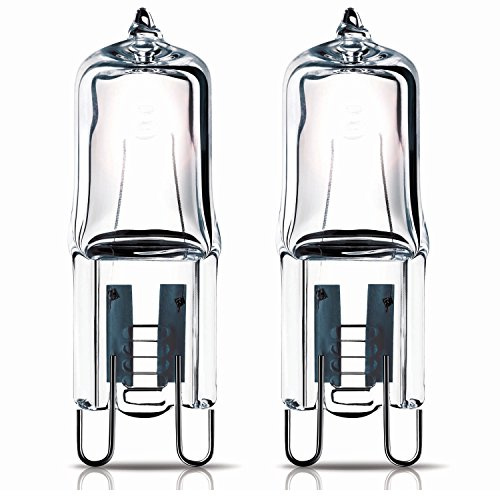 2 x 40w G9 Halogen Oven lamp Capsule for use Within a Zanussi Oven. 240v. 300° Heat Tolerant Light Bulb