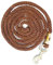Führstrick für Pferd - Anbindestrick in verschiedenen stylischen Designs, Führleine, Anbindeseil Pony, Esel, Ziege (2X Braun)