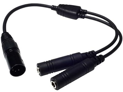 Wirenest GA Twin Plug to Airbus XLR Headset Adapter