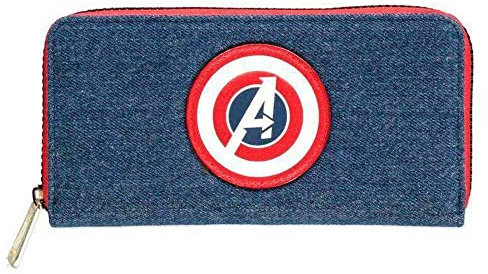 Difuzed Marvel Avengers Geldbörse mit Reißverschluss, Mehrfarbig