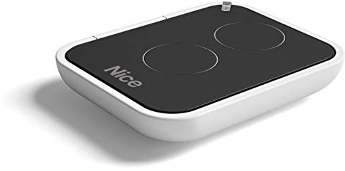 Nice ON2E - Llavero con 2 botones, control remoto, código rodante, puerta eléctrica