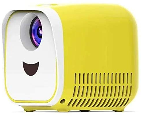 ChengBeautiful Mini Projector L1 LCD Projector 1000 Lumens Children Gift theater projector Home Theater Projector (Color : Yellow, Size : Onesize)