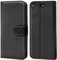 Verco Handyhülle für Sony XZ1 Compact Hülle, Schutzhülle für Sony Xperia XZ1 Compact Tasche PU Leder Flip Case Brieftasche - Schwarz