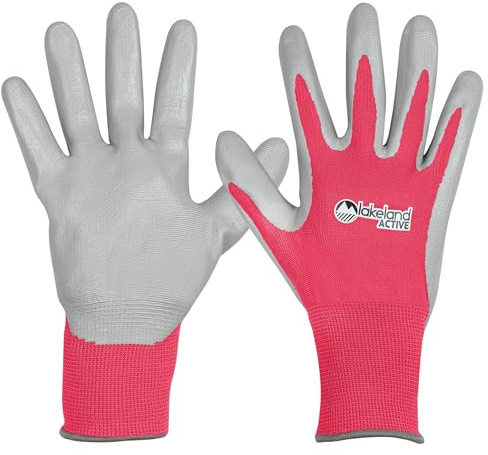 Lakeland Active 1 Pair Orton Weed & Seed Gardening Gloves - Fuchsia Pink - Small