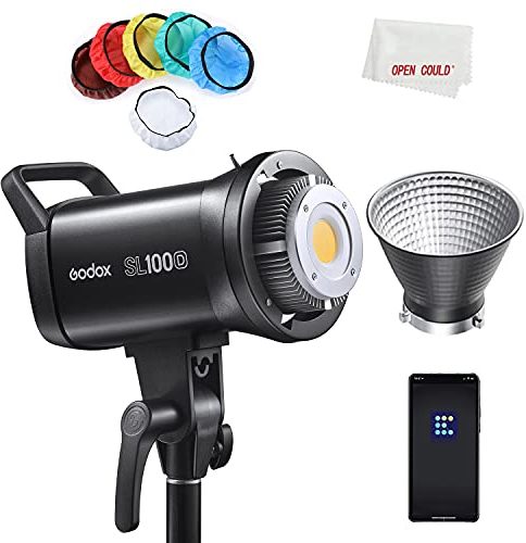 Godox SL100D 100W 5600K 100W Weiß Version LCD-Panel LED-Videolicht Dauerausgang Bowens Mount Studio Light (Godox SL100D)