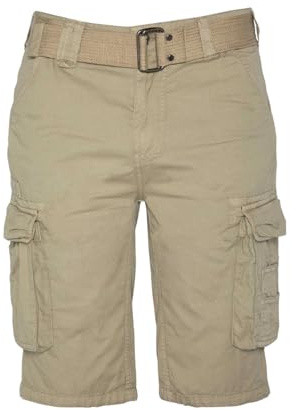 Schott NYC Herren-Shorts, Lt.Beige, 29W