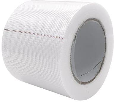 Self-Adhesive Fiberglass Mesh Tape Crossweave Reinforced Scrim Tape 10cm x 30m (Encrypted 13 Meshes) Heavy Duty Drywall Repair Fiberglass Tape Joint Tape for Repair Wall Hole Crack & Seam Patch