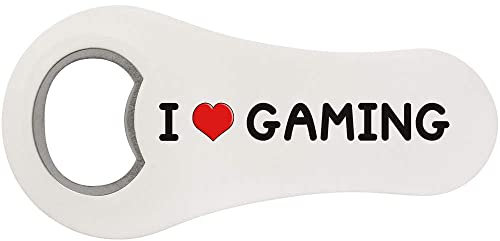 Azeeda 'I Love Gaming' Bottle Opener Fridge Magnet (BO00068636)