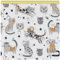 DreamRoots Segeltuch Wasserdicht - Polsterstoff Meterware 160 cm breit - Wasserabweisender Stoff 220 g/m2 600D - Markisenstoff Wasserdicht Meterware Cartoon Funny Cats 2M