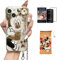 Hosiss Cartoon-Schutzhülle für iPhone 14 Plus, 17 cm (6,7 Zoll), mit HD-Displayschutzfolie, Micky Maus mit Handschlaufe, Ständer, Metallkettenriemen, weiches TPU, stoßfest, Schutz für Mädchen und
