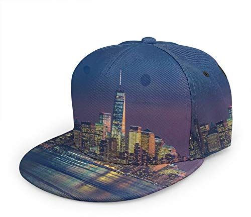 Oaieltj Unisex Baseball Cap Herren Damen Verstellbare Snapback Trucker Mütze Mode Hip-Hop Baseball Cap, New York City, One size