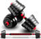 10KG/20KG/40KG Adjustable Weights Fitness Dumbbell Set for Men/Women,Arm Hand Weight Barbell for Bodybuilding Exercise Strength Training Home Gym Equipment ZANBEEL (20)