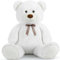 MorisMos weich riesen Teddy teddys XXL Kuscheltier, 130cm bär weiß groß teddybär XXL, großer teddybären Geburtstag Kinder mädchen Freundin