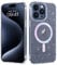 BENTOBEN for iPhone 15 Pro Max Case Magnetic [Compatible with MagSafe], Transparent Clear Glitter Bling Cute Sparkly Full Protective Slim Soft Shockproof Girls Women Phone Cover for iPhone 15 Pro Max