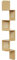 VASAGLE Étagère d’Angle, Étagère Murale Flottante à 5 Niveaux, en Zigzag, Côtés en Rotin PVC, Gain de Place, pour Cuisine, Chambre, Salon, Style Boho, Couleur Chêne Beige LLS582Y57