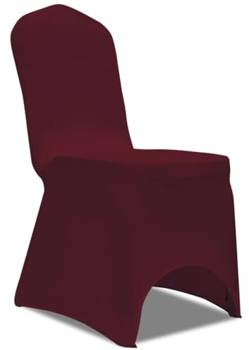 SKM 50 x Stuhlhusse Stretchhusse Bordeaux,11,52 KG,130339,Color: Rot