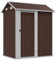 vidaXL Capanno da Giardino Marrone 192x152,5x237 cm Acciaio Zincato