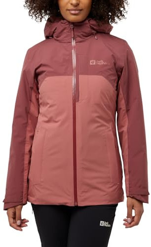 Jack Wolfskin Damen Hunberg 3in1 Jkt W, Mineral Red, M EU