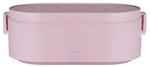 Electric Lunch Box - Portable Food Warmer for Car Office Travel, Pink Heated Lunch Box with 2 Containers for Adults - School Use