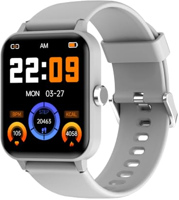 Blackview R30 - Smartwatch Fitness Watch - Display da 1,83 pollici - +100 modalità di allenamento - Notifiche e gestione delle chiamate - Durata della batteria 7 giorni - Colore grigio, grigio., 240 x