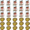 15 x 15g Nutella + 15 x 20g Langnese Landhonig = 30 Portionspackungen für ein perfektes Frühstück - Zusammengestellt von FISGUS® by krass-shoppen-de