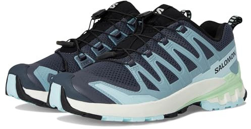 Salomon Damen Xa Pro 3D V9 Sneaker, Turbulence/Iced Aqua/Patina Green, 36.5 EU