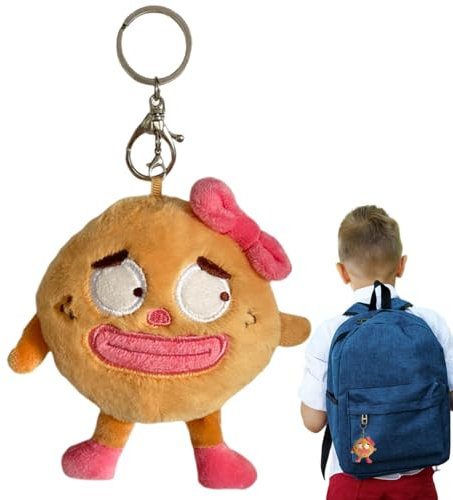 Fogukier Ugly Dolls Plüsch-Schlüsselanhänger, süße Schlüsselanhänger-Plüschtiere, Gefüllter Schlüsselhalter, Niedlicher Plüschtier-Schlüsselanhänger, schöner Schlüsselanhänger, dekoratives Zubehör,