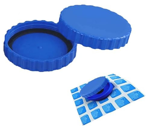 Diyxisk Produit Hivernage Piscine,2 Pièces Ensemble Bouchon Hivernage Piscine Bleu Petite Bouchon Piscine Hivernage Bouchons d'hiver Étanches,pour Les Connexions avec Joints Assortis