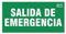 Señal Luminiscente Salida de Emergencia, Clase B PVC (0.7mm) Evacuación - Normativa ISO y UNE 23034:2023