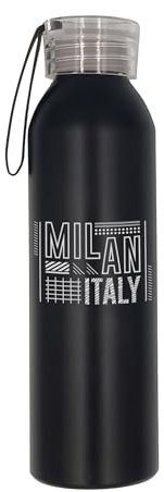 Milan Italy City - Botella de agua aislada de acero inoxidable, botella de agua de acero inoxidable