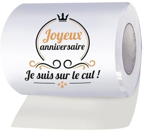 Rouleau de Papier WC Humoristique/PQ Royal (anniversaire 2)