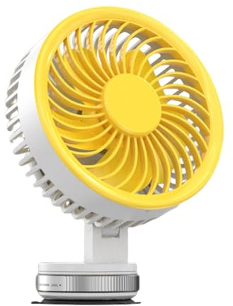 Ylnailky Wall Mount Fan,Portable Small Fan | Usb Rechargeable Suction Cup 3000Mah Air Circulator for Warehouse Homes Shop Factory Bedroom Garage Patios